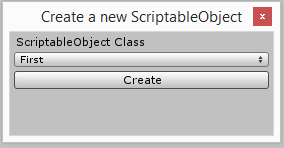Popup for creating a ScriptableObject
